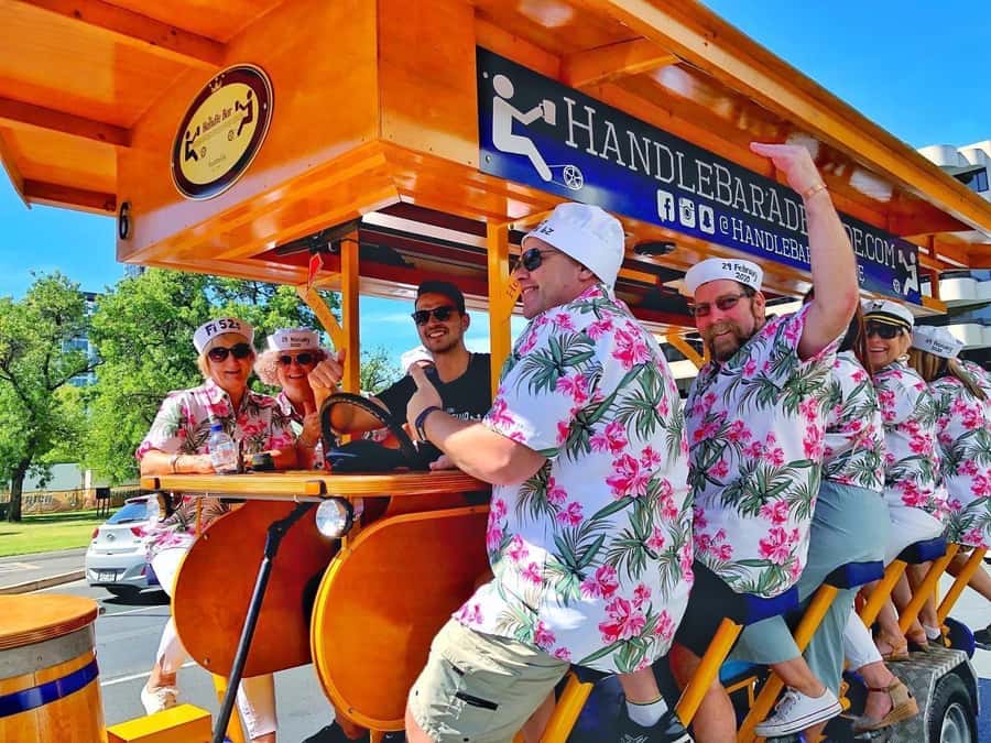 Adelaide: HandleBar Bike Tour with Pub Stops & Dinner Option - Victoria Square gives the ride its first pause