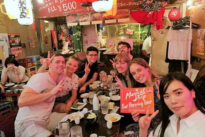 All-You-Can-Drink Bar Hopping Tour in Ueno - Second stop: more local food, more time to ask questions