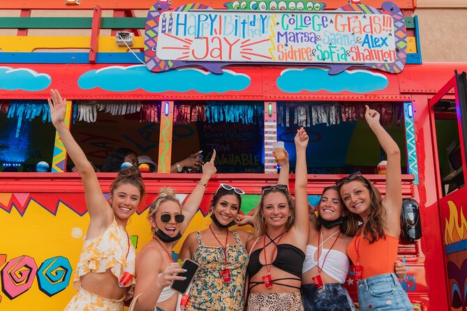 Aruba Happy Hour Party Bus Pub Crawl - Music, Dancing, and Island Scenery Between Stops