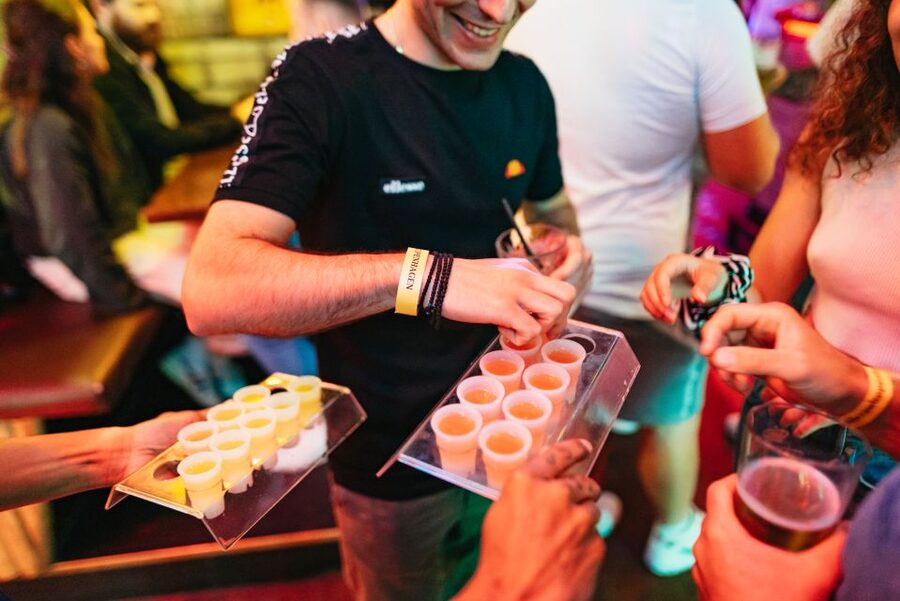 Copenhagen: Guided Party Pub Crawl with 4 Shots and 1 Drink - Barcelona Bar sets the tone