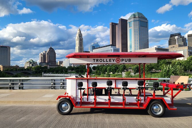 Explore Columbus on The Trolley Pub - A Columbus sightseeing ride with a bar built in
