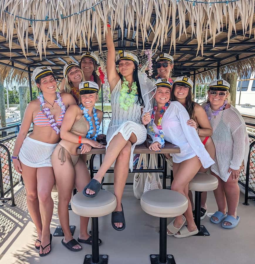 Fort Myers Beach: Adults only BYOB Tiki Pub Daytime Cruise - Checking in at Excursions Marina