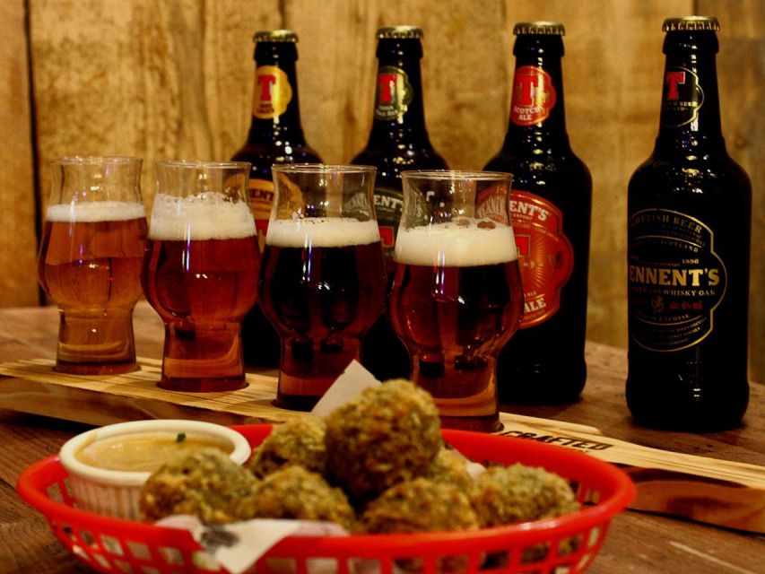 Glasgow: Beer Flight with a Haggis Taster in a Glasgow pub - What the $27 Price Really Buys