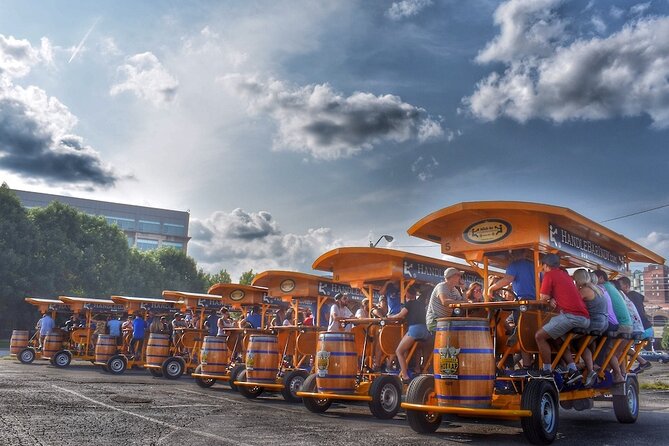 Indianapolis Mobile Pub Tour and Experience - Passing Gainbridge Fieldhouse and Bicentennial Unity Plaza
