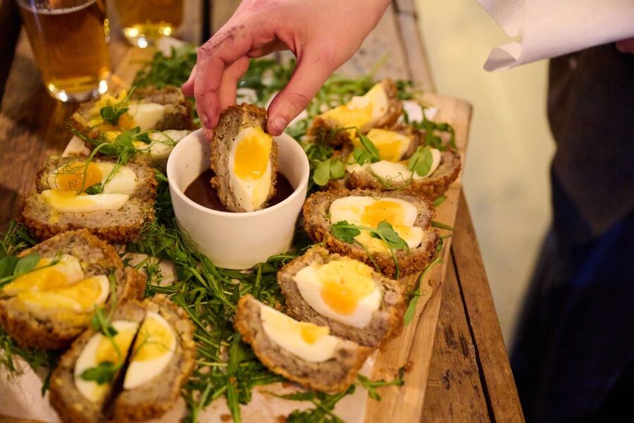 London: Historic Pubs, British Ales & Classic Dishes - Ye Olde Cock Tavern and an old pub game