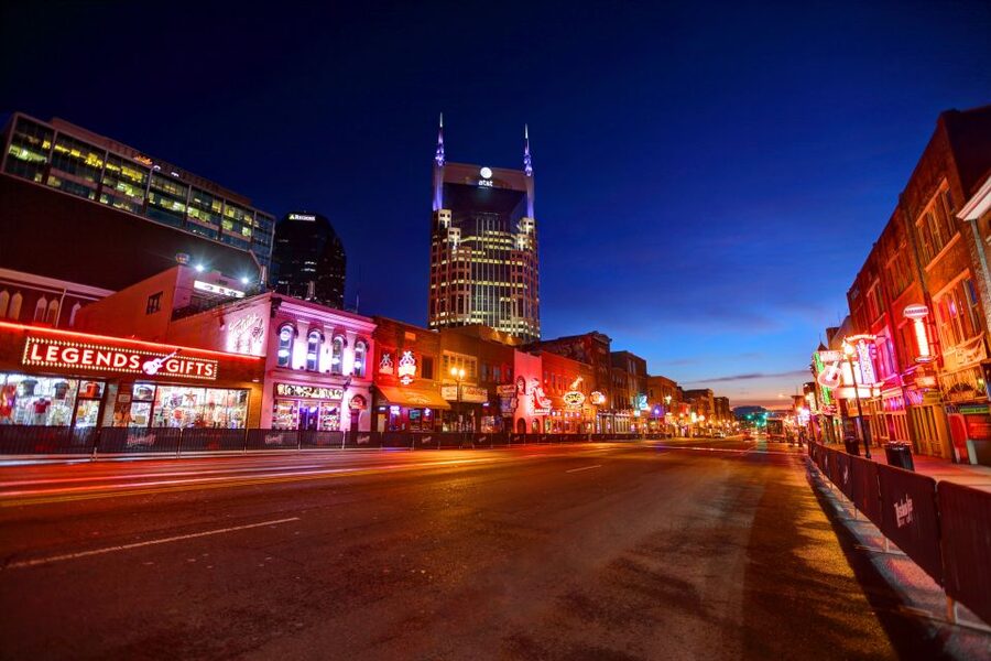 Nashville: Seeking Spirits Haunted Pub Crawl - Starting beneath the giant guitar on Broadway
