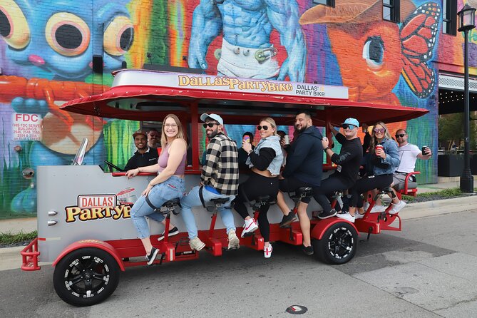 Party Bike Pub Crawl in Deep Ellum and Downtown Dallas - Stop one: Electric Shuffle on Elm Street