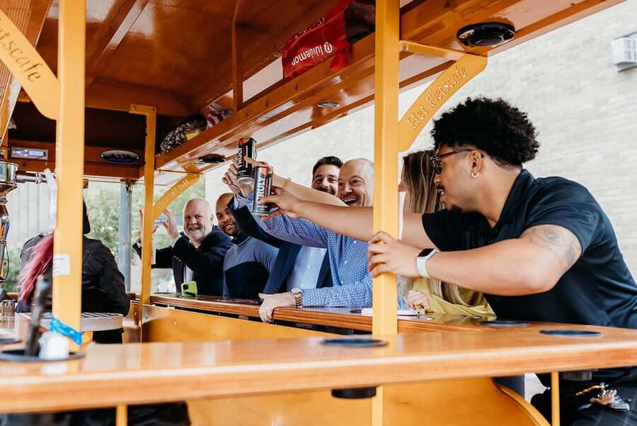 Pedal Pub Miami: Art District Party Bike Pub Crawl - The first 25-minute ride through the Arts District