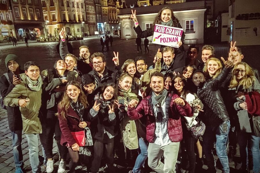 Poznan: Pub Crawl with Free Club Entry - Games and challenges keep the group moving