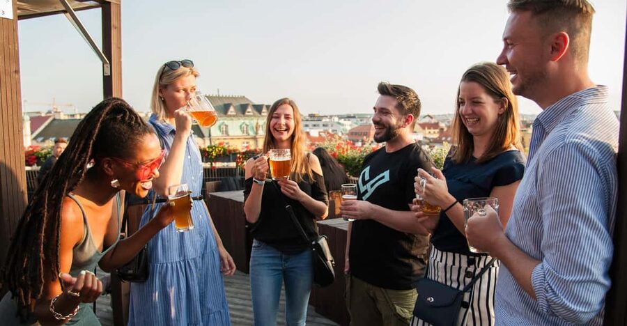 Prague: Local Pub Walking Tour with 5 Beers - The first 45-minute pub stop