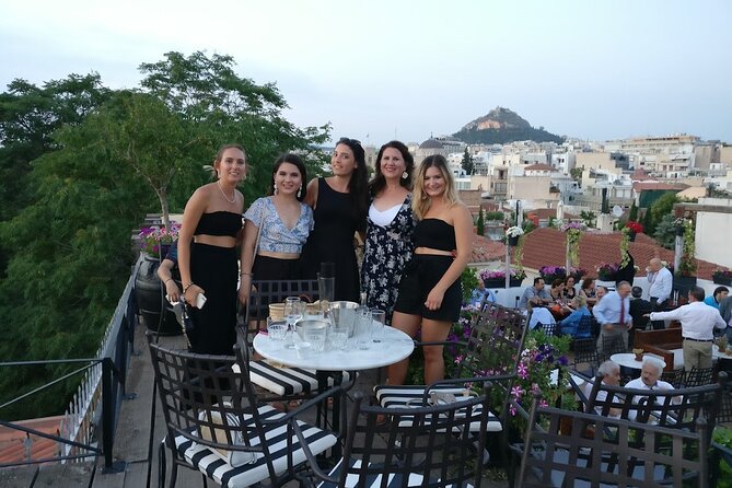 Rooftop Bar Hopping with Local Friends - The second rooftop, a Greek shot and city views