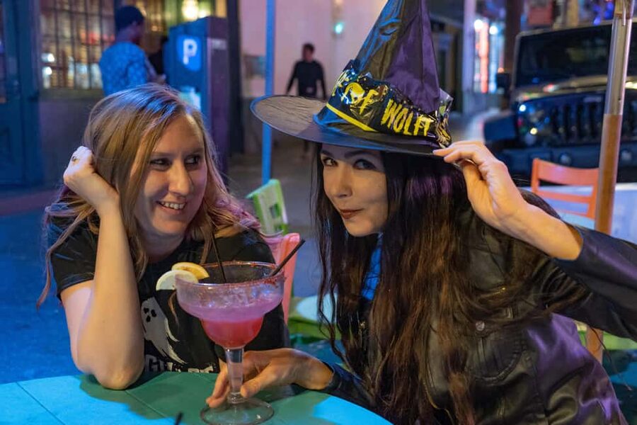 Salem: Boos and Brews Haunted Pub Crawl - Salem after dark, with a drink in hand