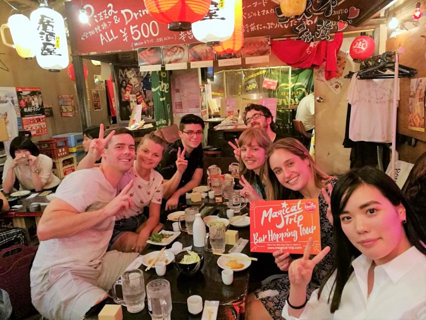 Shibuya Meltdown Night Tour: All-You-Can-Drink Bar Hopping - Food, dietary needs, and smoking concerns