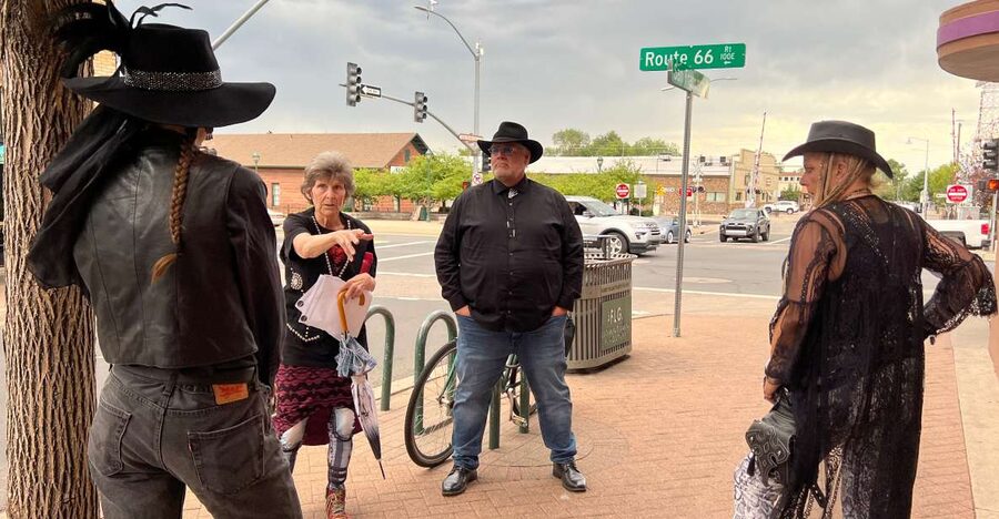 Spirits With The Spirits, Haunted Pub Crawl - Meeting the guide at Flagstaff’s 1926 train depot