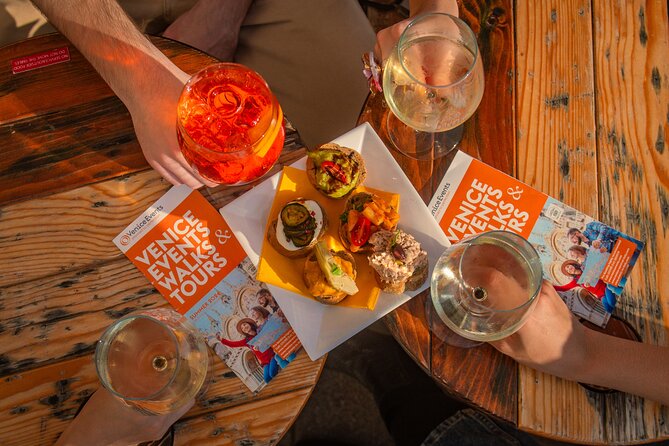 Venice: Venetian Style Carnival Pub Crawl - Second bacaro: wine, snacks, and the weather question