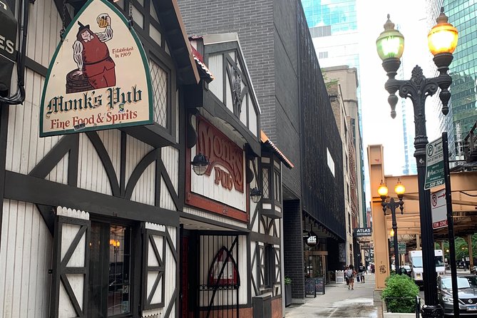 Walking Tour: Historic Chicago Pubs in River North and the Loop - Finishing at Monk’s Pub