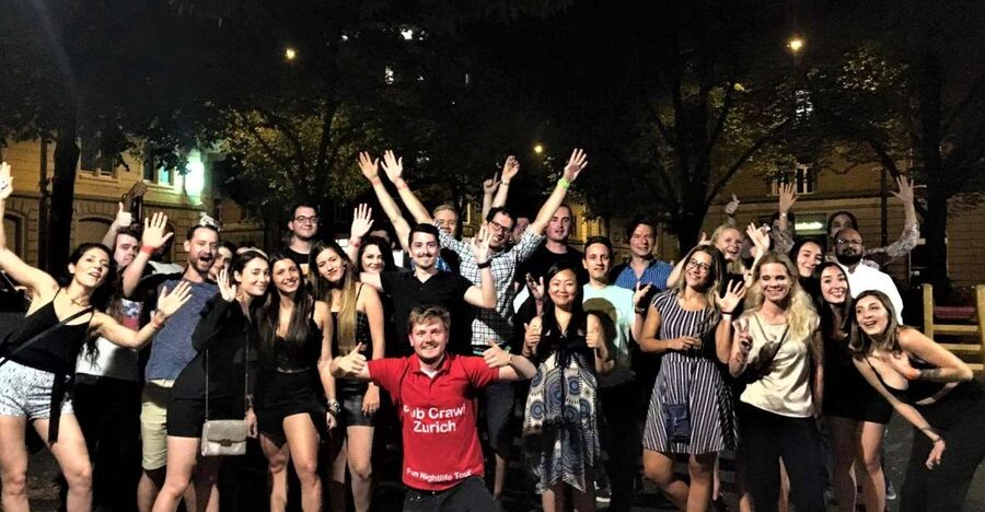 Zurich: Pub Crawl Nightlife Tour with Shots and Snacks - A Social Start at 2. AKT Bar